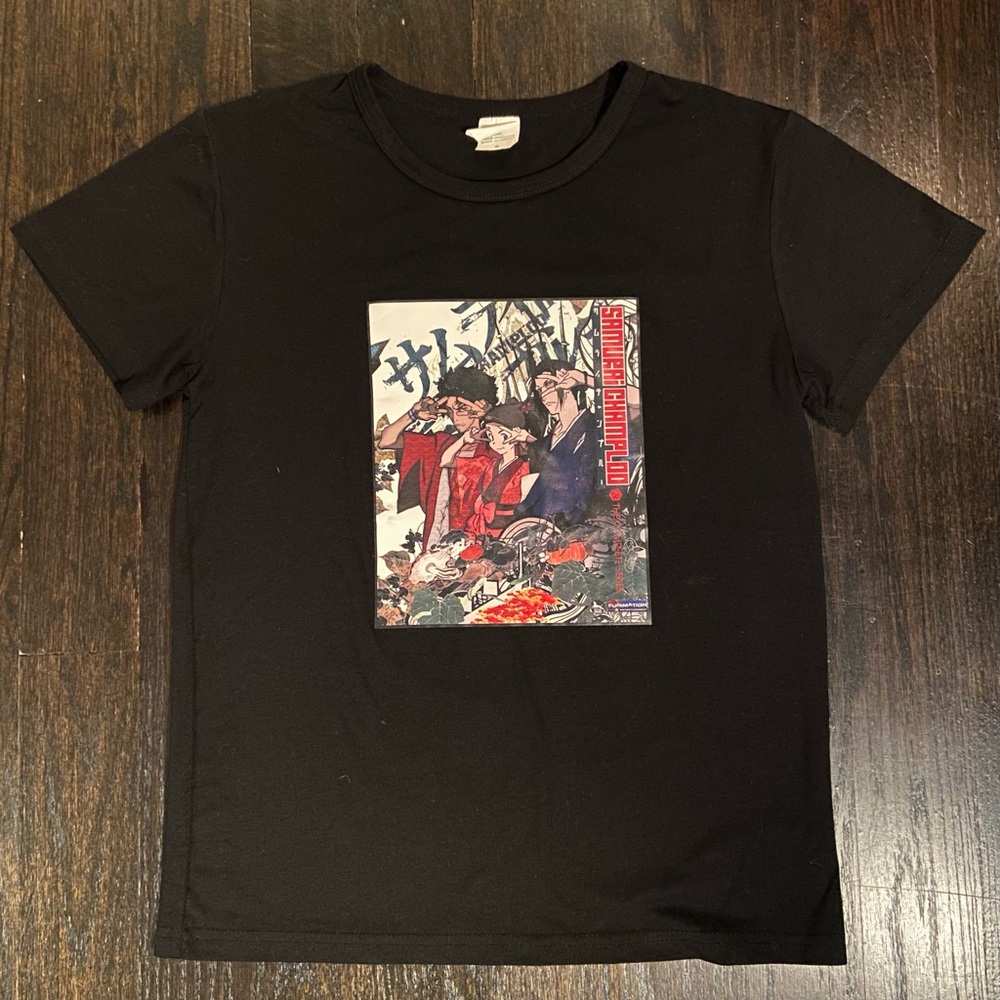 Samurai Champloo Black Short Sleeve T-Shirt